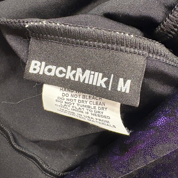 Blackmilk Reversible Geometric Floral Violet Skater Mini Dress - Picture 7 of 7